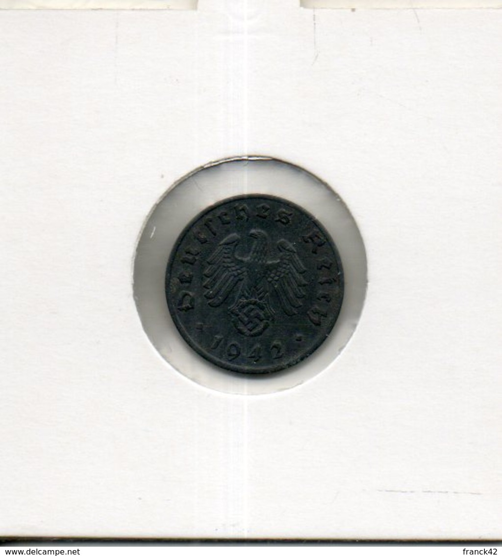 Allemagne. 1 Reichpfennig 1942 - 1 Reichspfennig