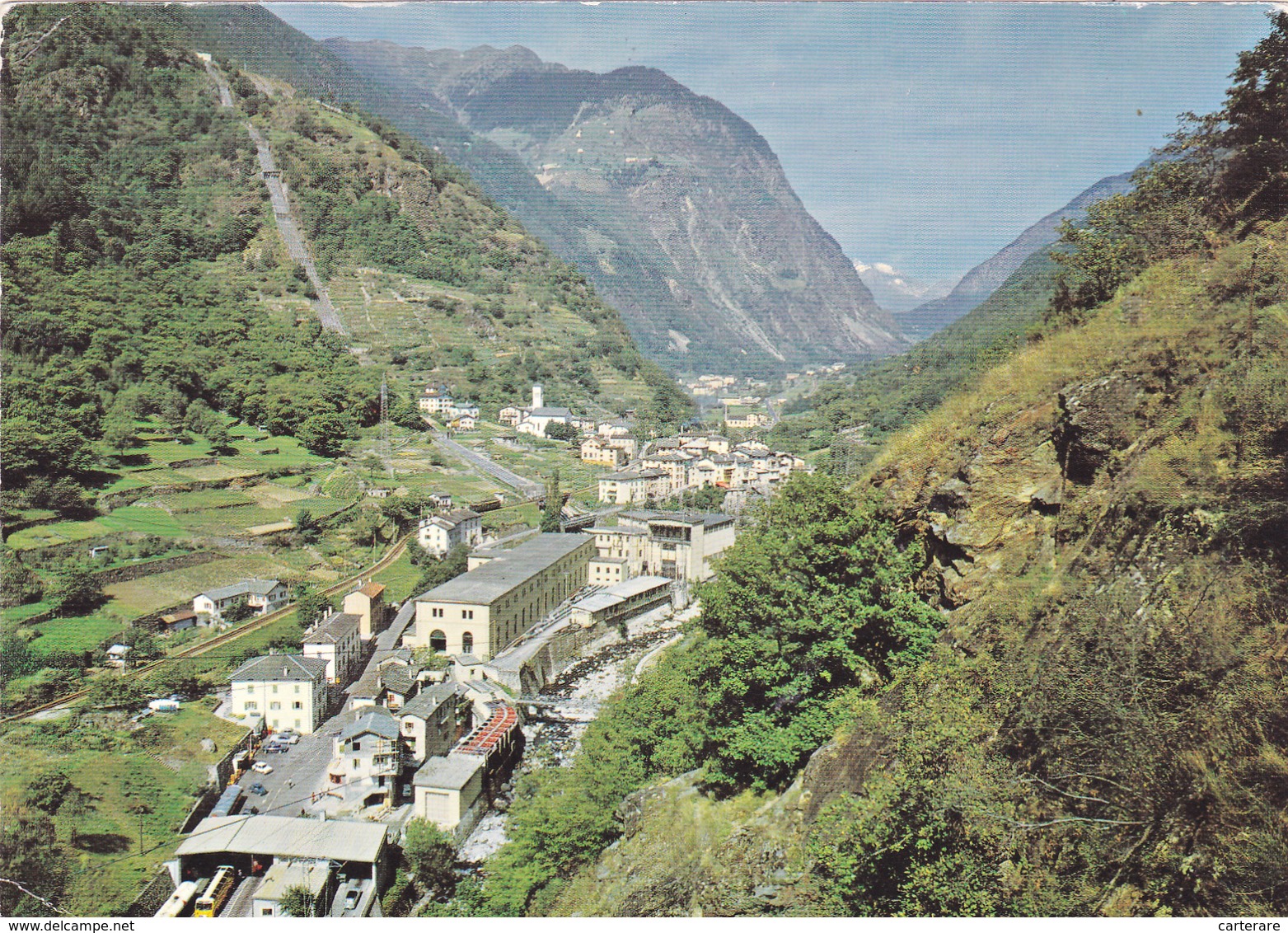 SUISSE,SWITZERLAND,SCHWEIZ,SVIZZERA,HELVETIA,SWISS ,GRISONS,CAMPOCOLOGNO,BUZZ,VALLEE POSCHIAVO,GRIGIONI,VUE AERIENNE - Poschiavo