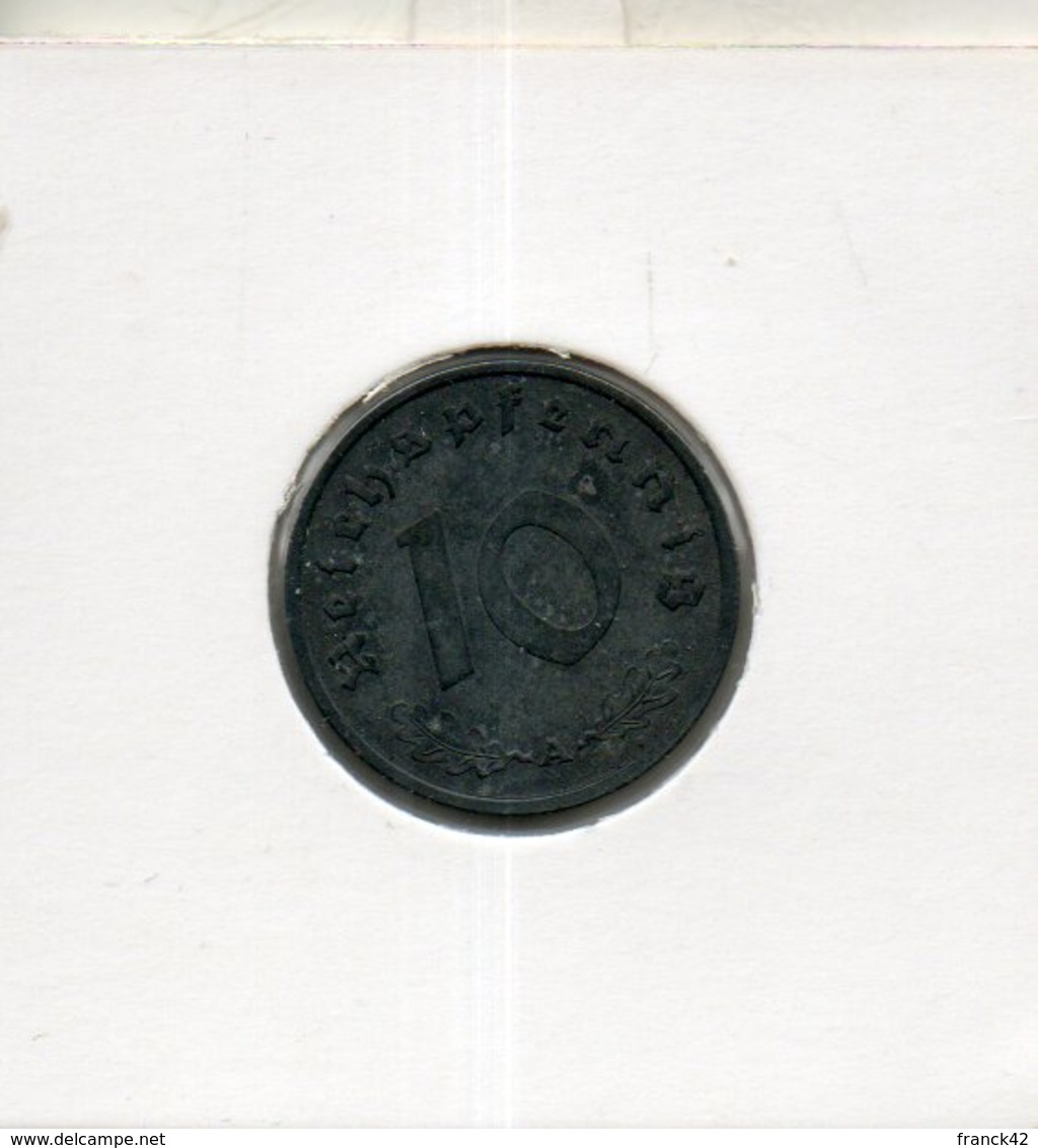 Allemagne. 10 Reichpfennig 1942 - 10 Reichspfennig