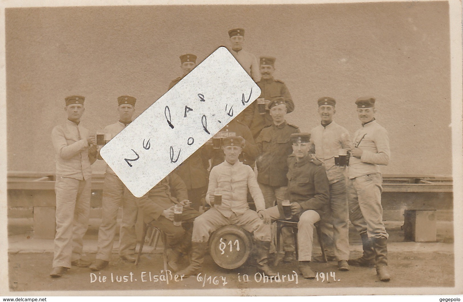 OHRDRUF - Militaires En 1914 ( Carte Photo ) - Gotha