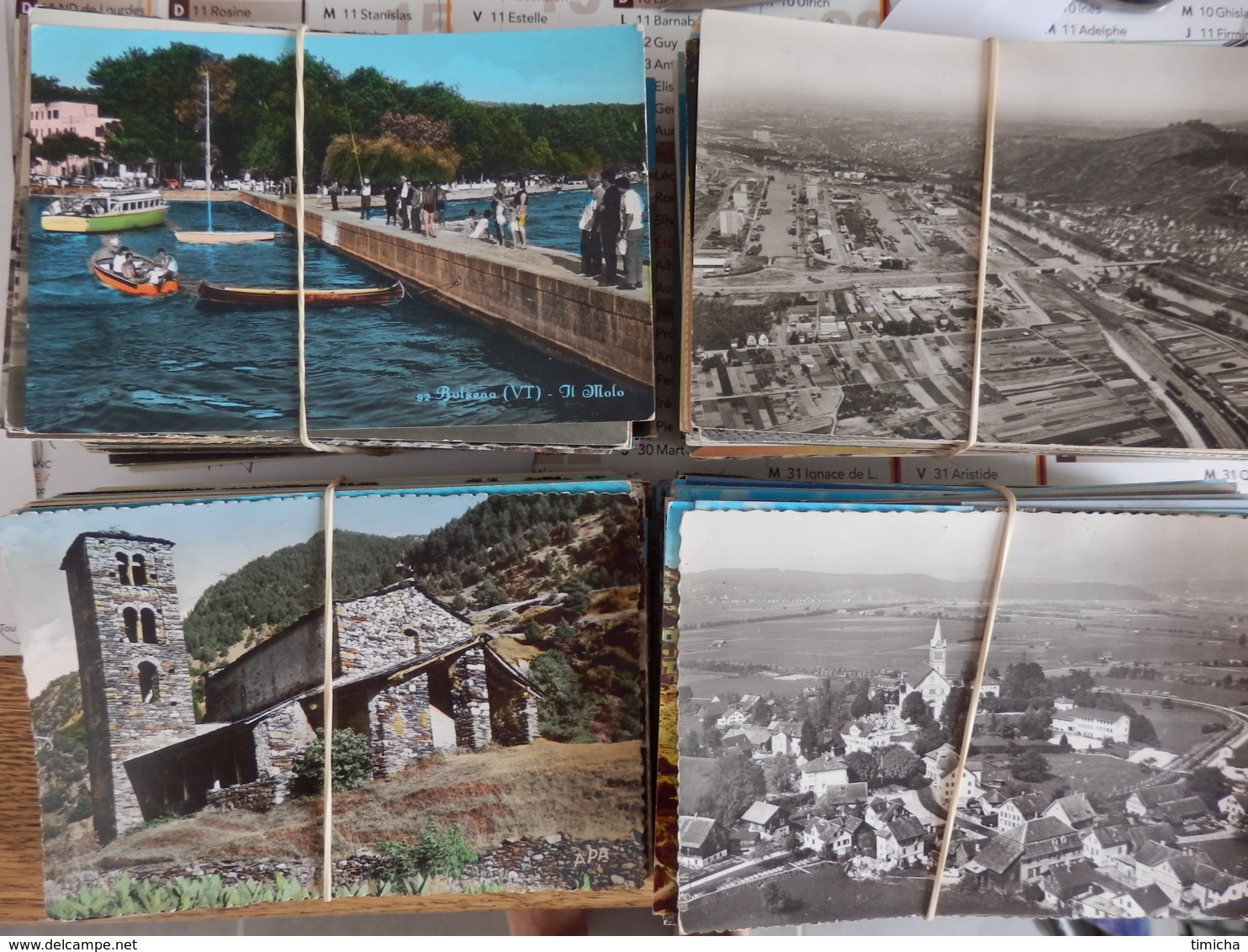 Lot De 1084 Cartes Postales Etrangères (580 CPA - 141 Des Années 1950 Et 363 Des Années 1960 à 2000) - 500 CP Min.