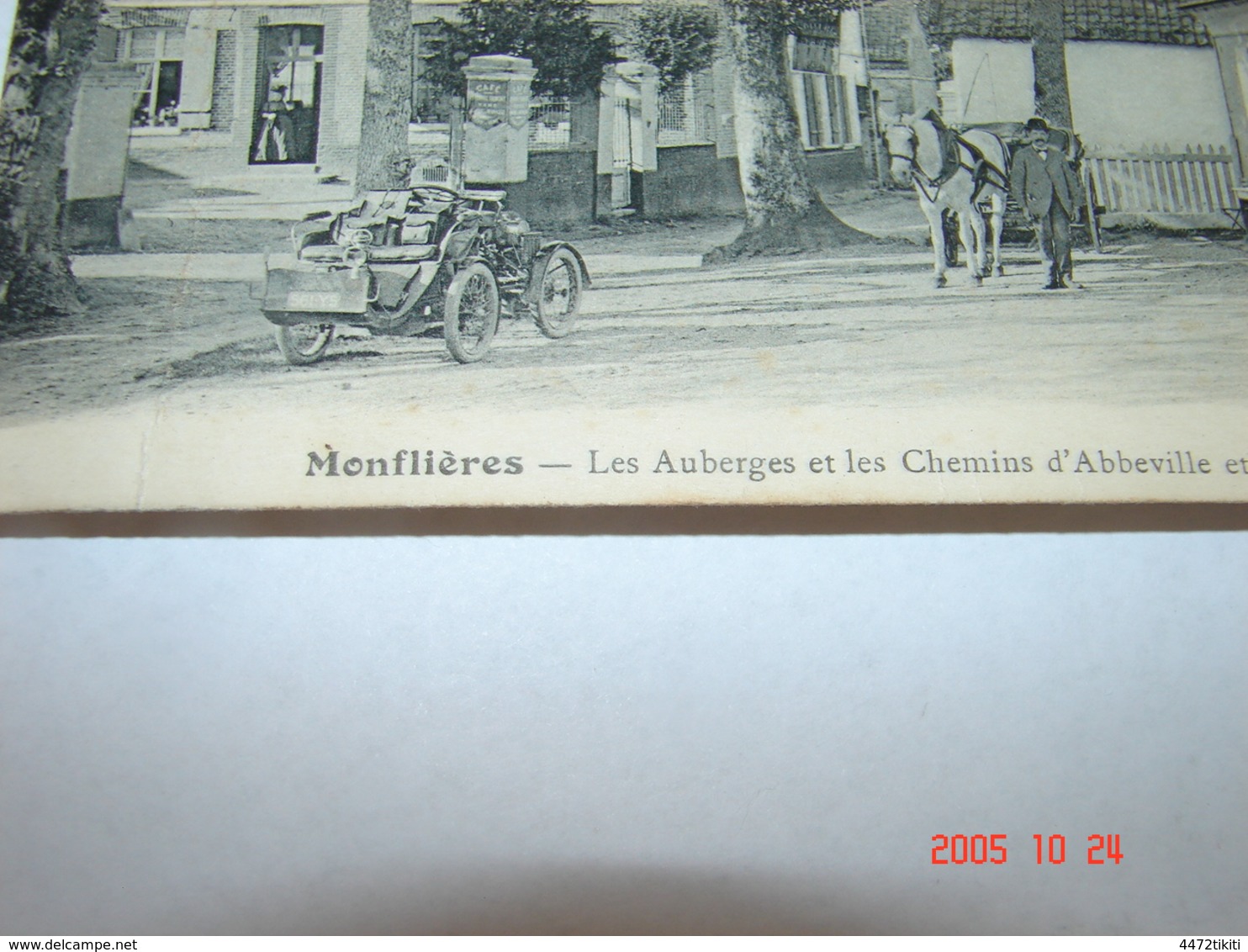 C.P.A.- Monflières (80) - Les Auberges Et Les Chemins D'Abbeville Et De Bellancourt - 1913 - SUP (X18) - Autres & Non Classés