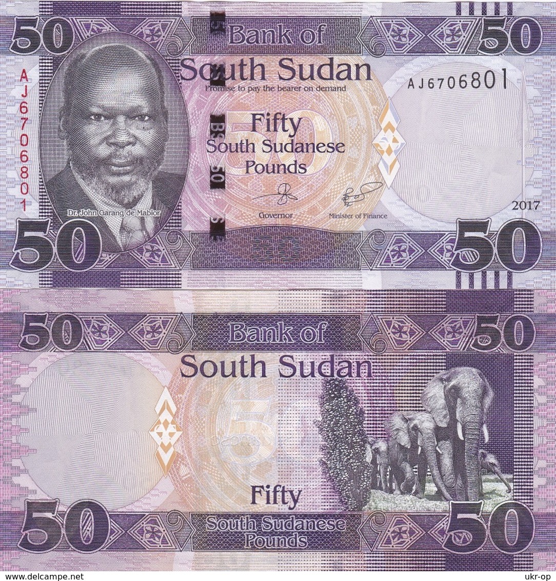 Sudan South - 50 Pounds 2017 UNC Ukr-OP - Soedan