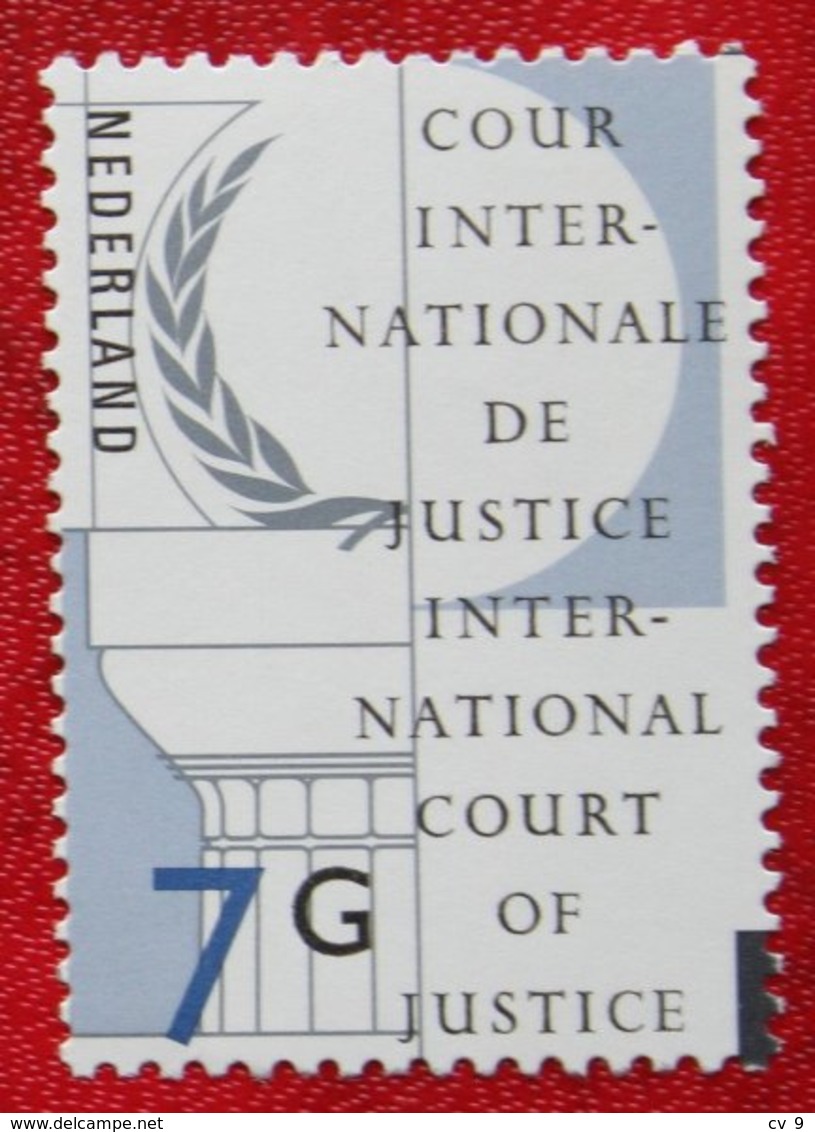 7 Gld Court Internationale De Justice Cour NVPH D58 D 58 1989-1991 POSTFRIS / MNH ** NEDERLAND / NIEDERLANDE - Service