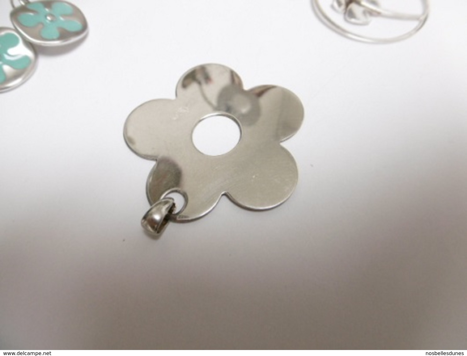 Pendentif En Argent Massif (fleur) - Anhänger