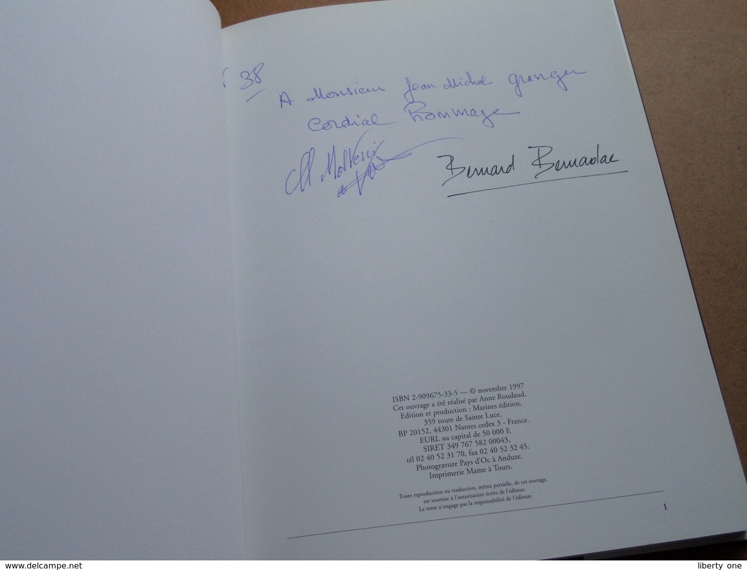 L'Incendie De L'ATLANTIQUE " Bernadac - Molteni De Villermont ( 1997 France ) Avec Signature Bernadac ( 136 Pag. ) ! - Boats