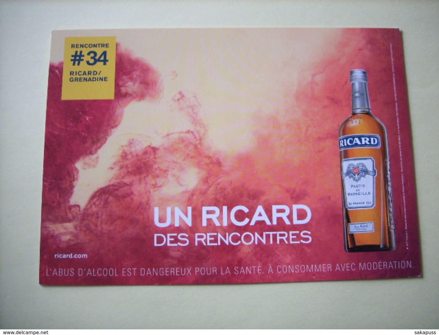 PUBLICITE : Un Ricard Des Rencontres - Lot De 2 Cartes Postales - (Lot 18.207/18.208)) - Reclame