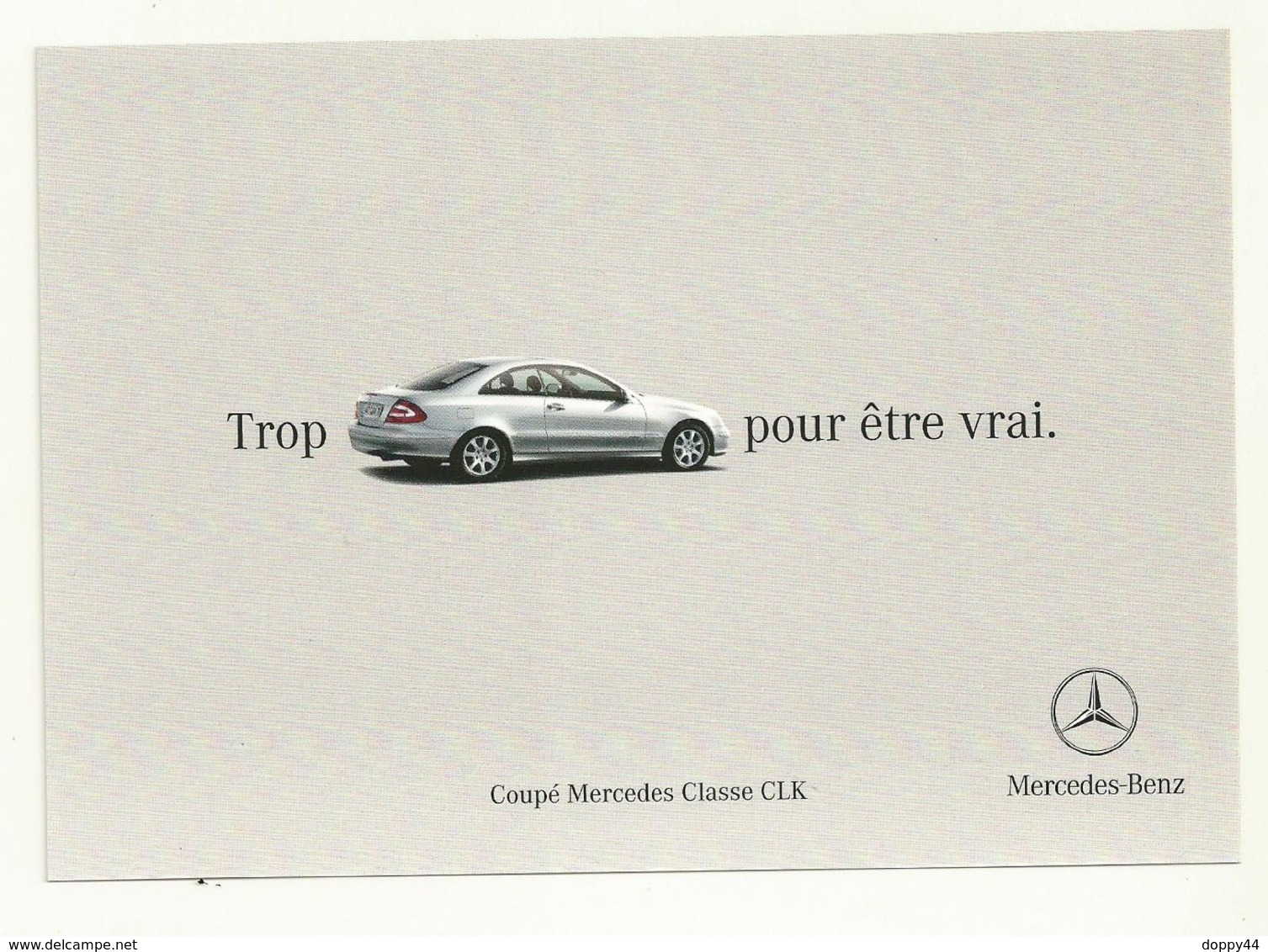 CARTE POSTALE NEUVE  SUPERBE  MERCEDES CLASSE CLK - PKW