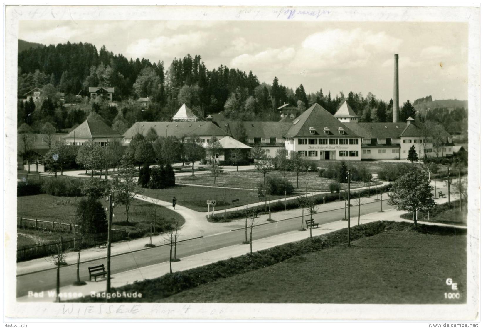 GERMANIA  BAYERN  BAD  WIESSEE  Badgebäude Jod-Schwefelbad - Bad Wiessee