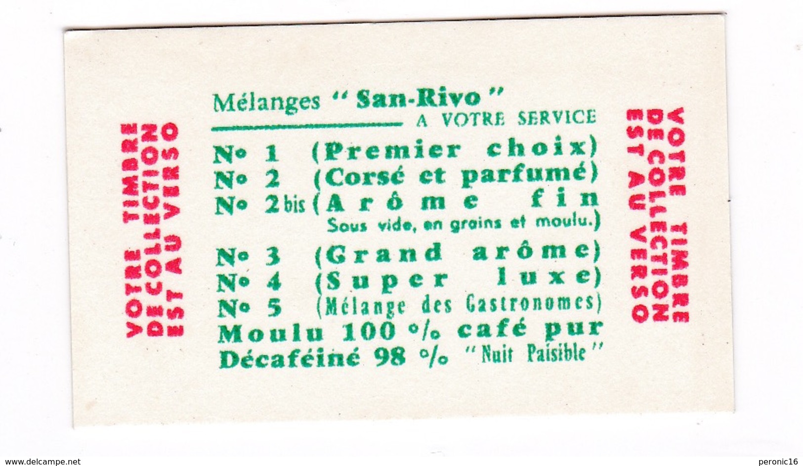 Petit Lot De 9 Timbres Tchécoslovaquie Dans Leur Pochette D'origine, Collection Cafés San Rivo, Années 1960 - Other & Unclassified