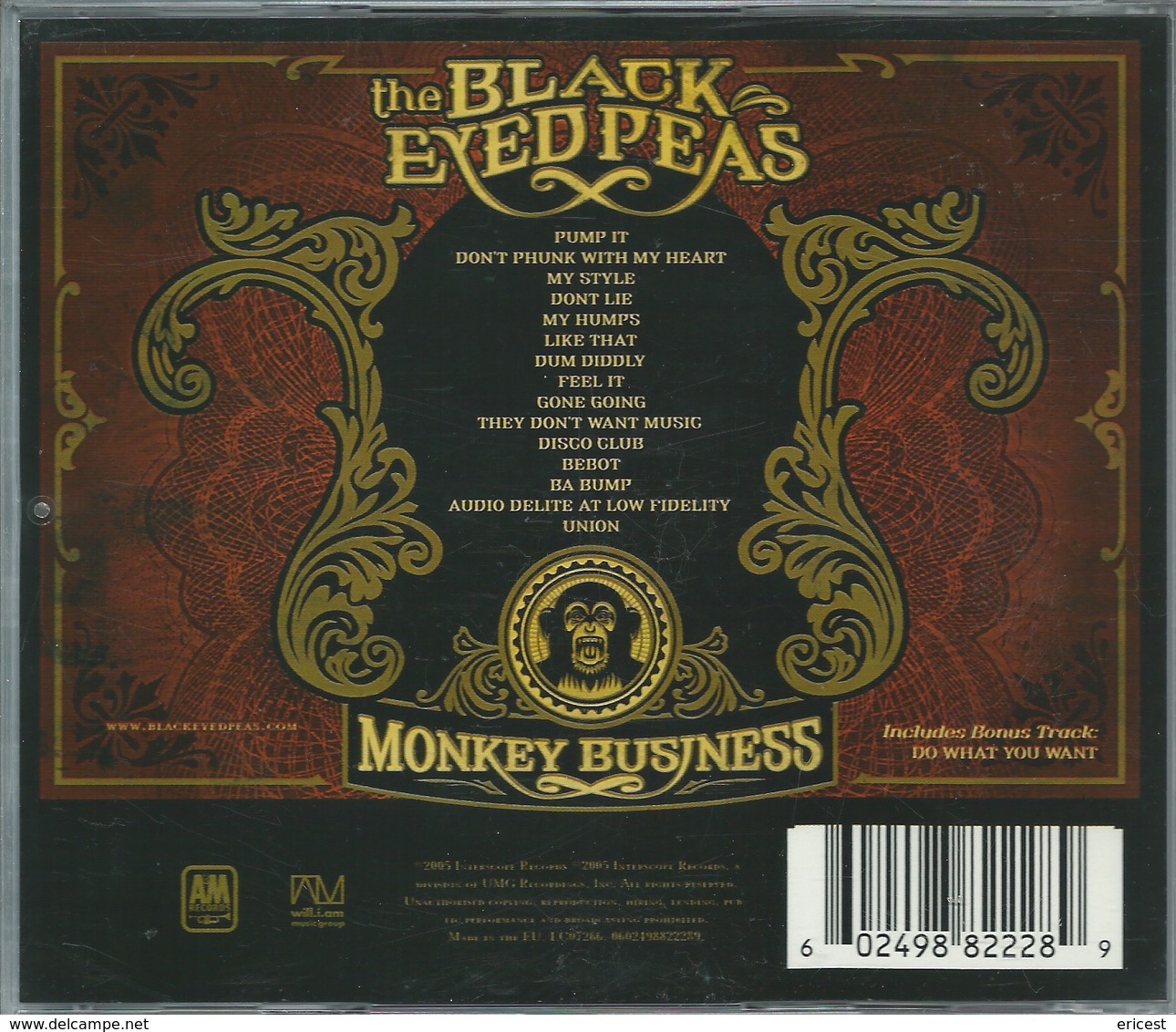 - CD THE BLACK EYEDPEAS MONKEY BUSINESS - Soul - R&B
