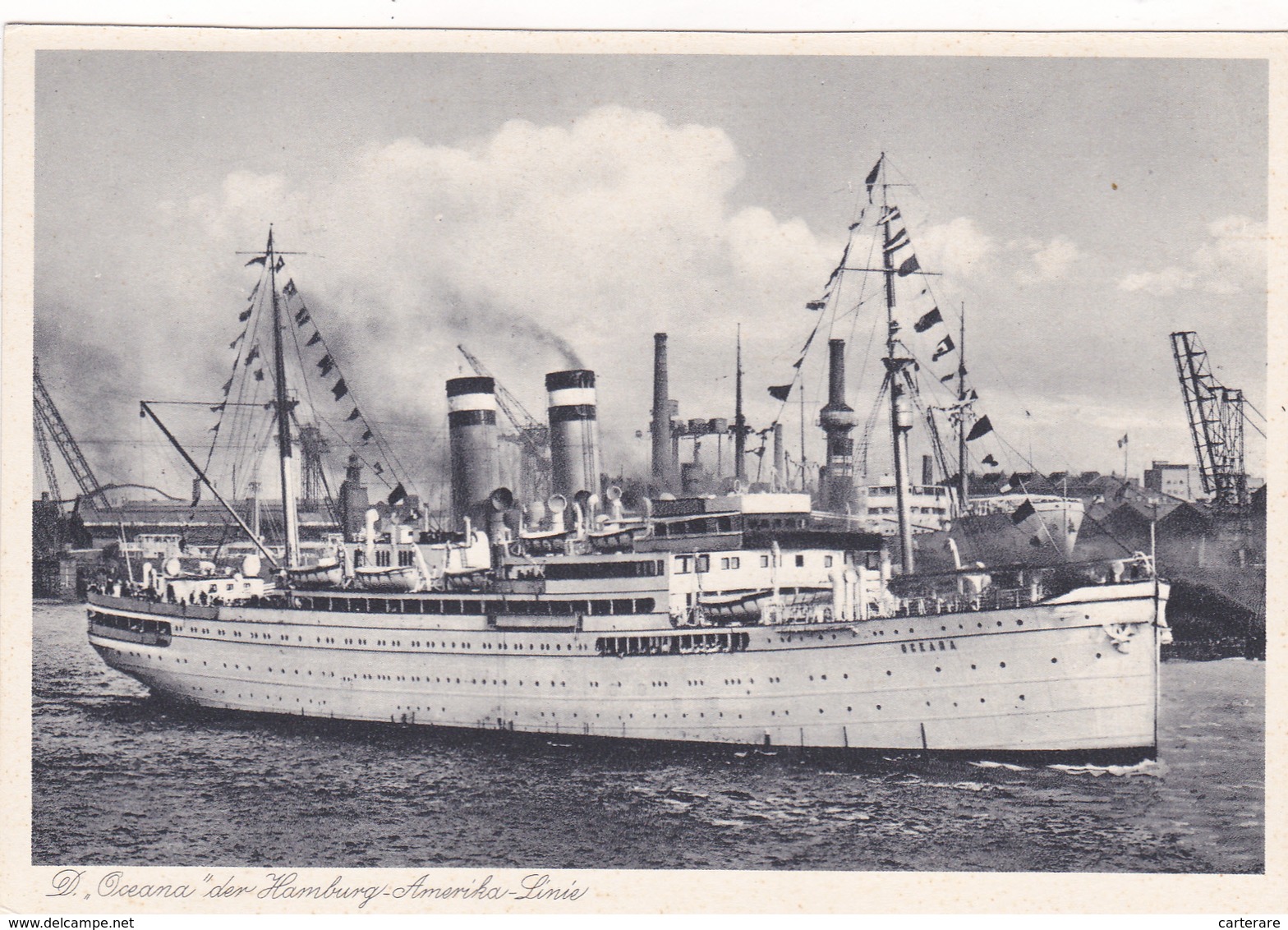 ALLEMAGNE,GERMANY,DEUSCHLAND,HAMBOURG,HAMBURG,HAMBURG,MER DU NORD,PRES ELBE,DAMPFER OCEANA - Sonstige & Ohne Zuordnung