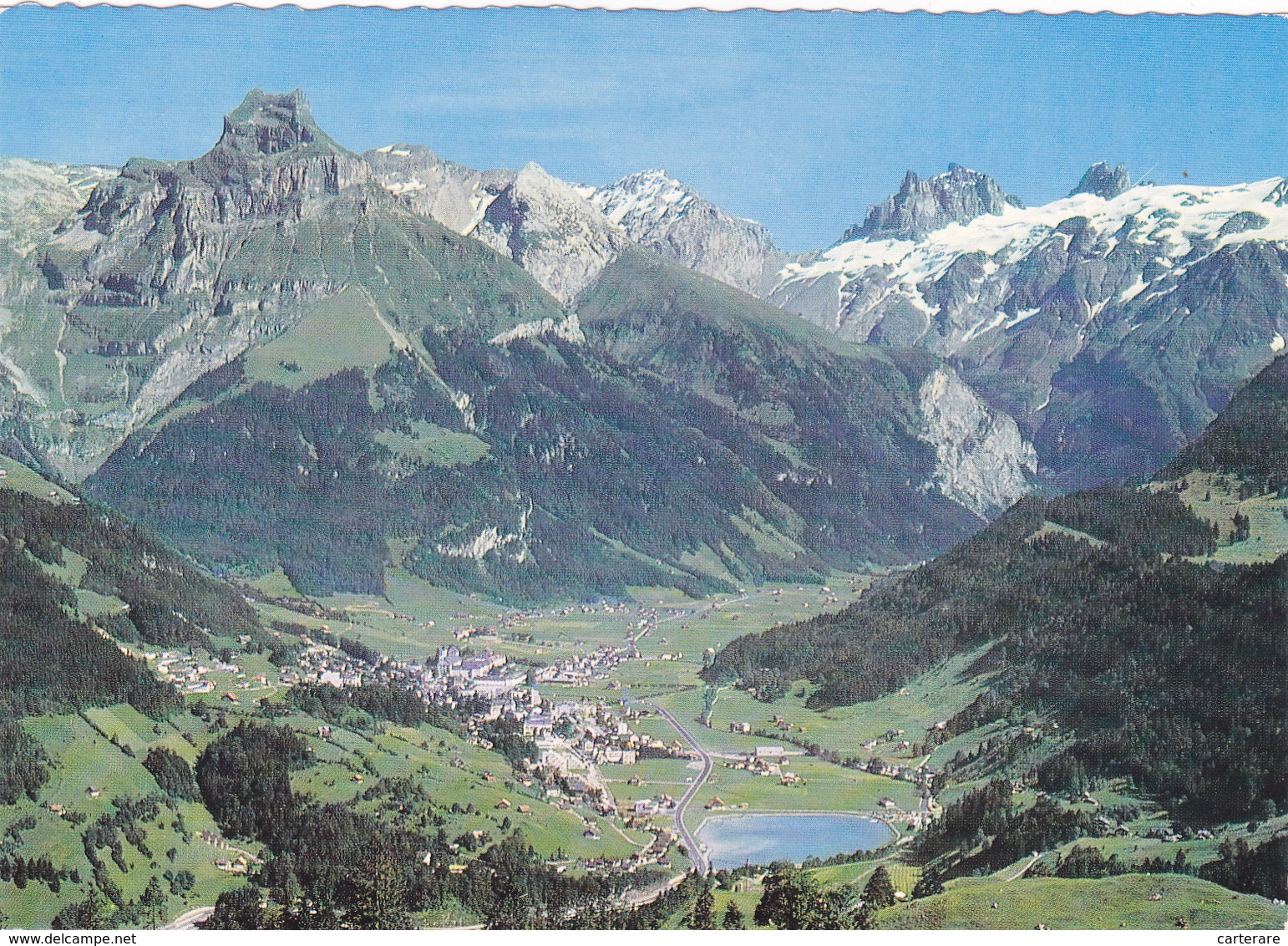 SUISSE,SCHWEIZ,SVIZZERA,S WITZERLAND,HELVETIA,SWISS ,OBWALD,ENGELBERG,vue Aerienne - Engelberg