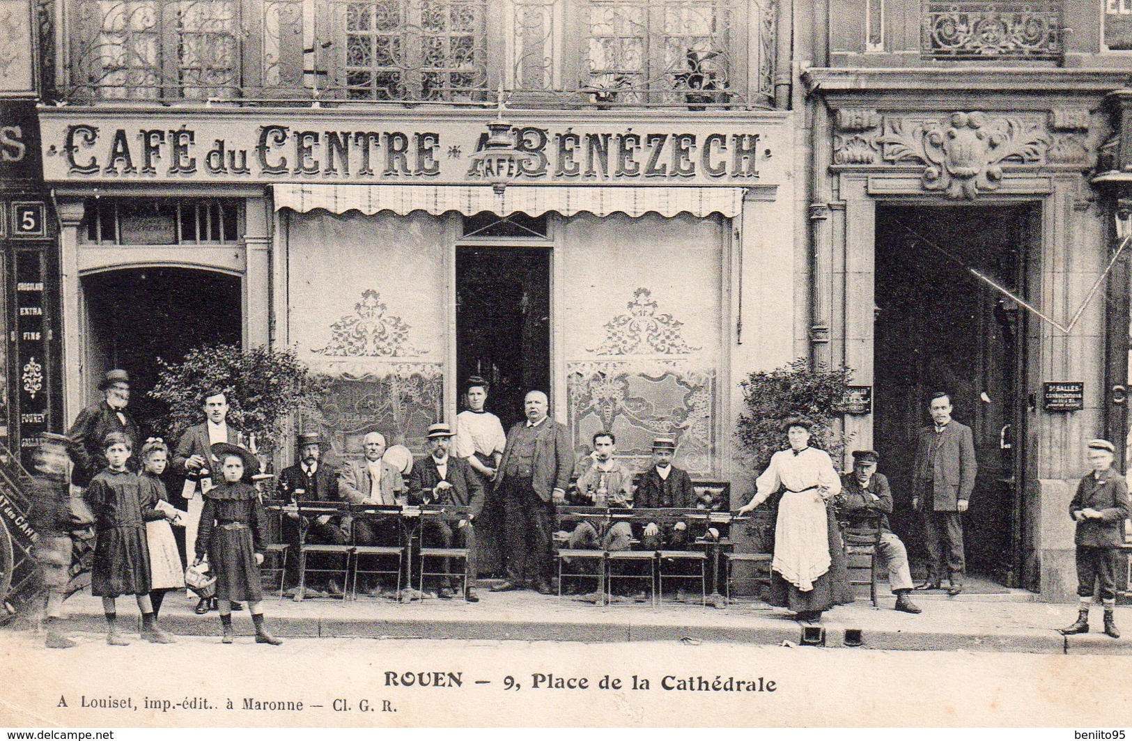 CPA De ROUEN - Café Du Centre - Place De La République. - Rouen