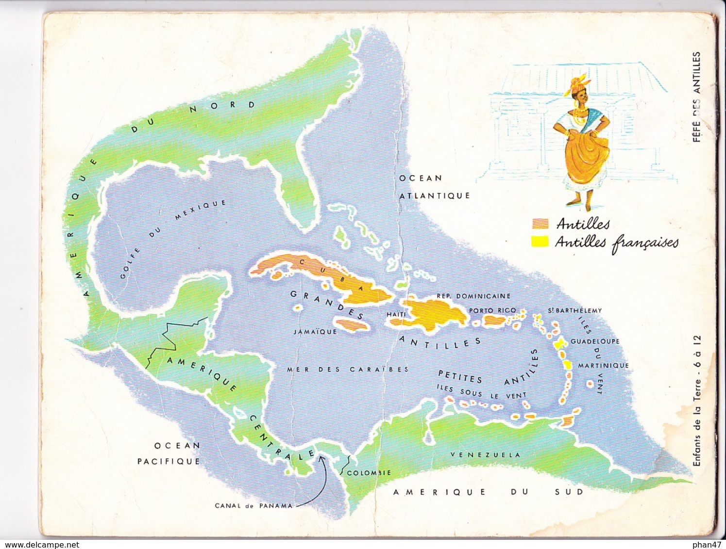 FEFE Des ANTILLES Par Annie BUTEL Et Paul FRANCOIS, Illustr. Lucile BUTEL, ALBUM DU PERE CASTOR 1962 - Autres & Non Classés