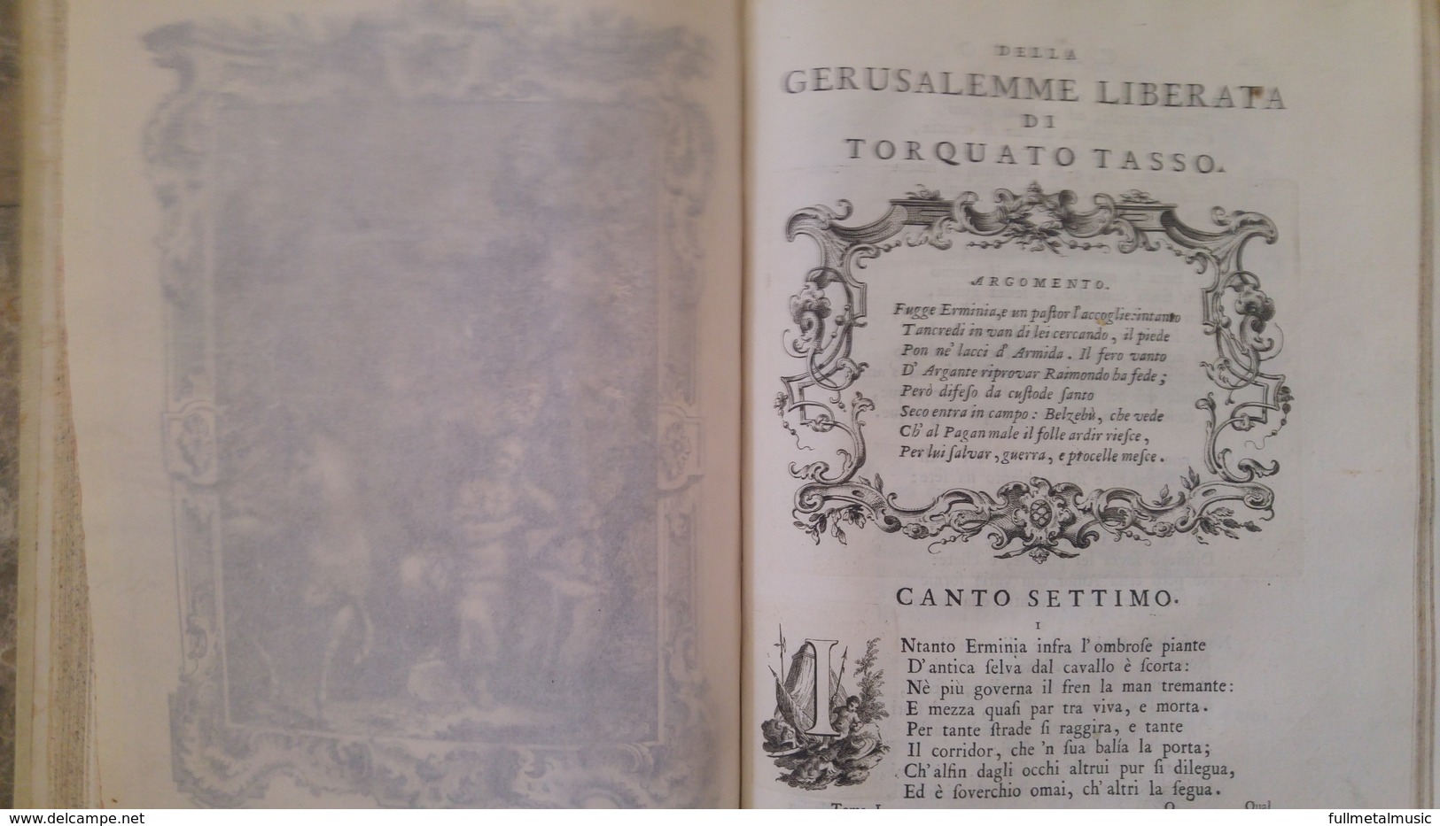 Il Goffredo Ovvero La Gerusalemme Liberata,1760 - 2 Volumi Illustrazioni In Rame - Libri Antichi