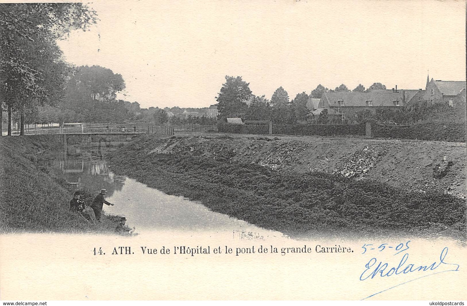 CPA -  Belgique,  ATH, Vue De L'Hopital Et La Pont De La Grande Carriere. 1905 - Ath