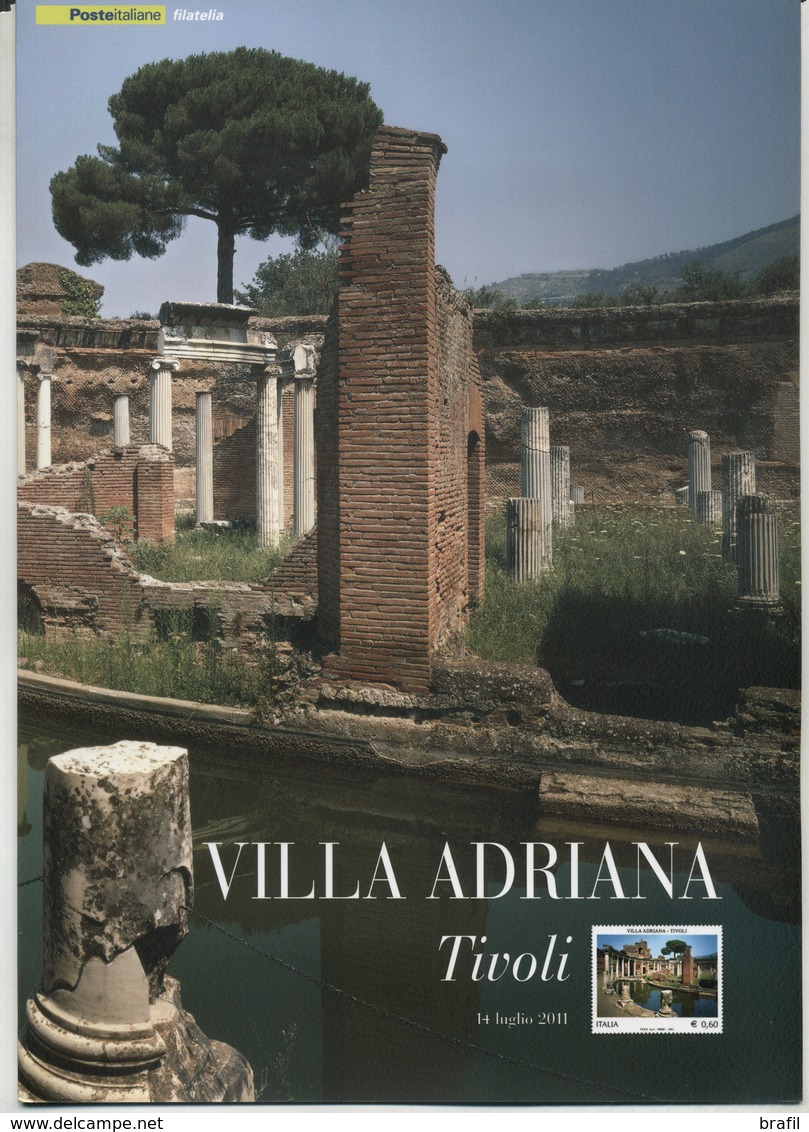 2011 Italia, Folder  " Villa Adriana Tivoli "   Al Prezzo Di Copertina - Pochettes