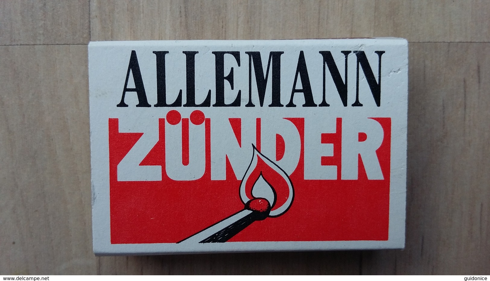 Zündholzschachtel Mit Firmenwerbung (ALLEMANN GmbH; Deutschland) - Zündholzschachteln