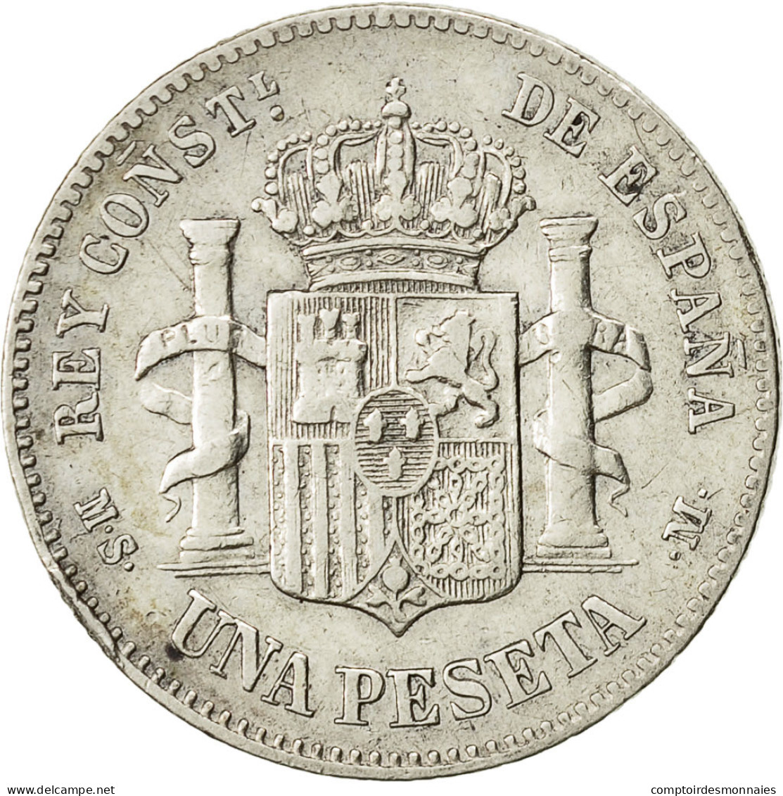 Monnaie, Espagne, Alfonso XII, Peseta, 1885, Madrid, TTB, Argent, KM:686 - Premières Frappes