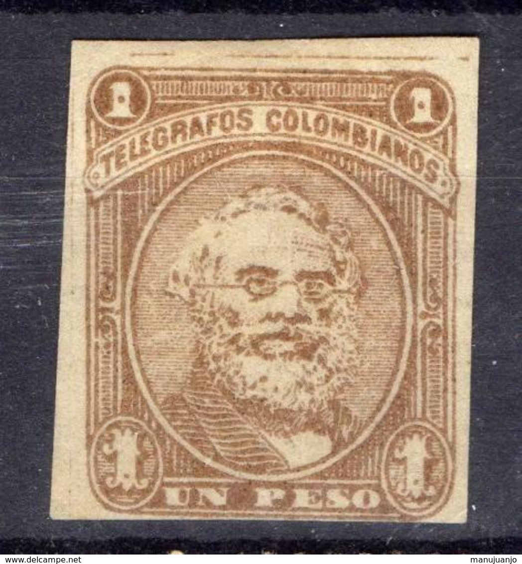 AMÉRIQUE LATINE! Timbre Ancien NEUF TÉLÉGRAPHE De COLOMBIE De 1890 - Colombie