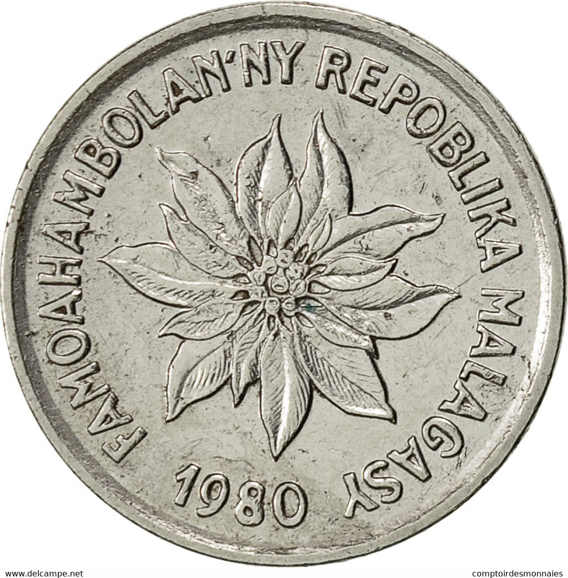 Madagascar, Franc, 1980, Paris, TTB, Stainless Steel, KM:8 - Madagascar