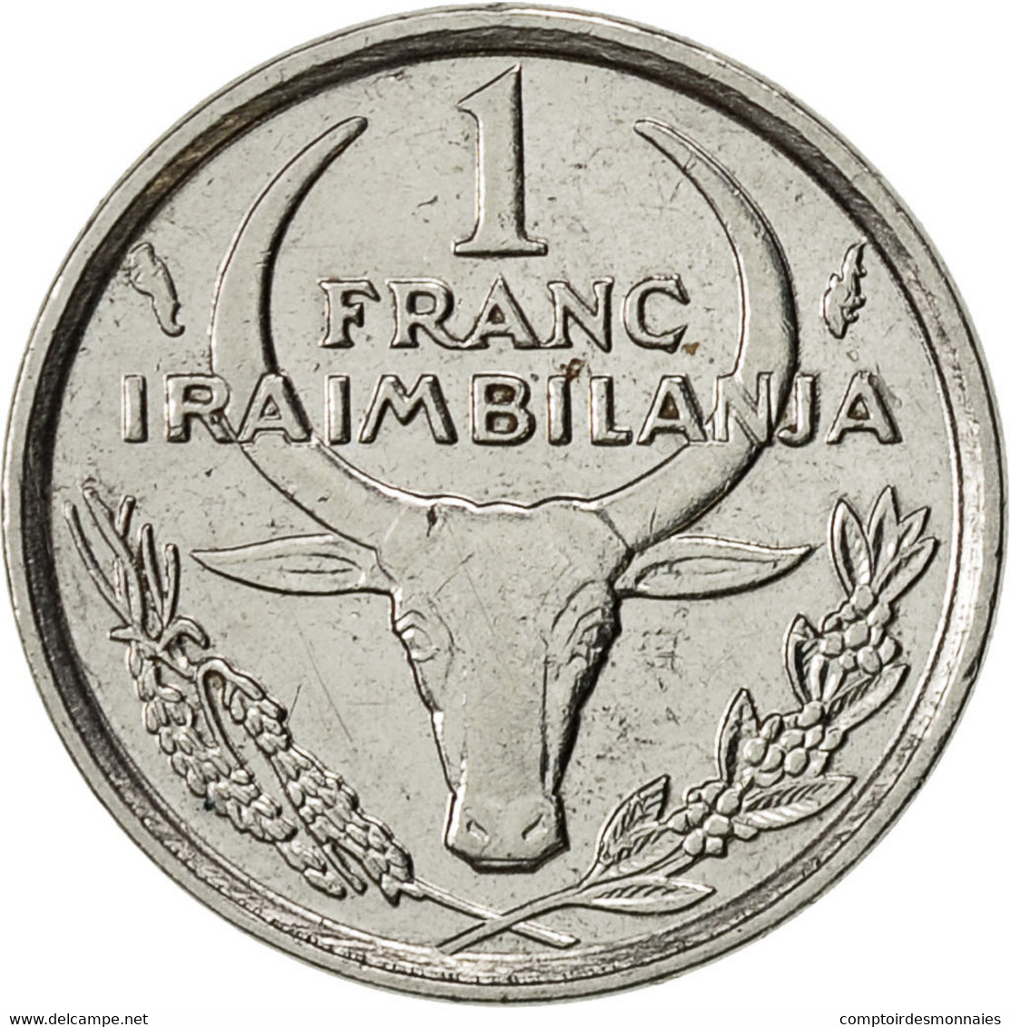 Madagascar, Franc, 1980, Paris, TTB, Stainless Steel, KM:8 - Madagascar