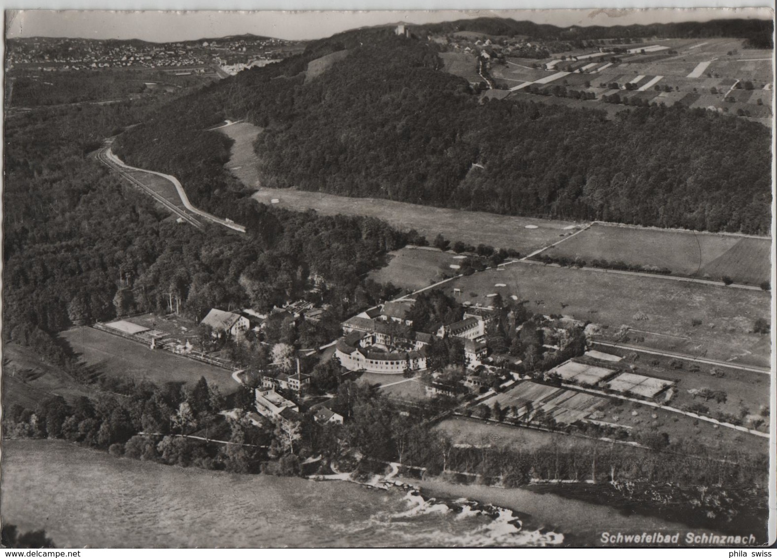 Schwefelbad Schinznach - Bains Sulfureux De Schinznach - Fliegeraufnahme O. Wyrsch - Schinznach 