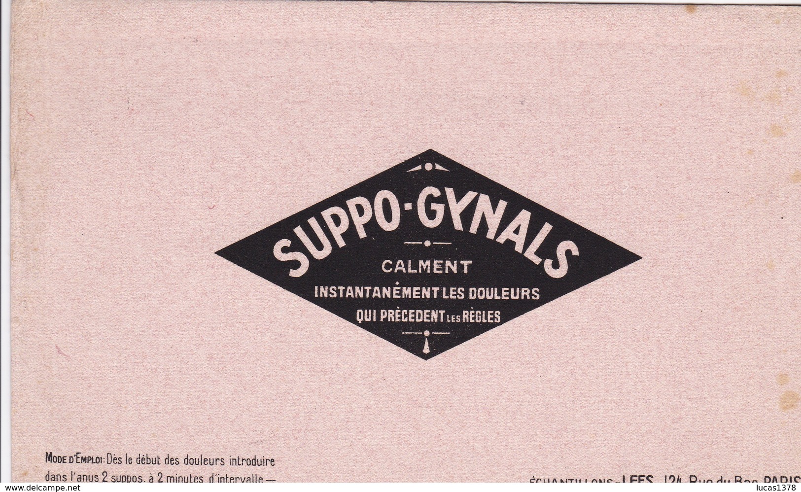 SUPPO GYNALS / DOULEURS REGLES / RARE - Produits Pharmaceutiques