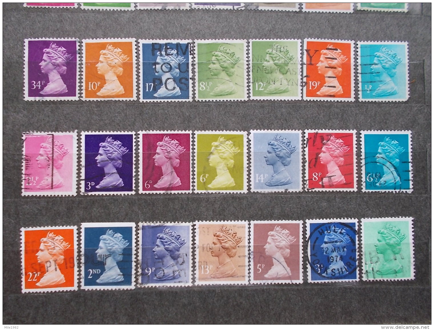 GREAT BRITAIN - 42 TIMBRES - LOT 354 - QUEEN MIX - Altri & Non Classificati