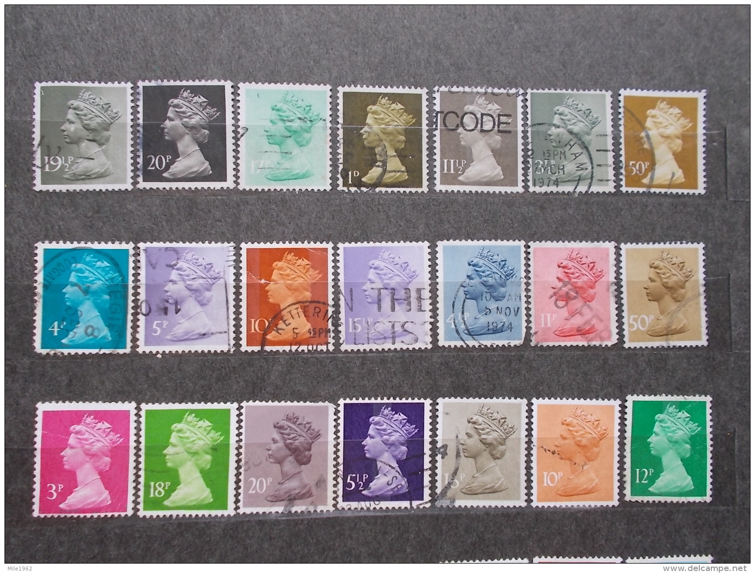 GREAT BRITAIN - 42 TIMBRES - LOT 354 - QUEEN MIX - Altri & Non Classificati