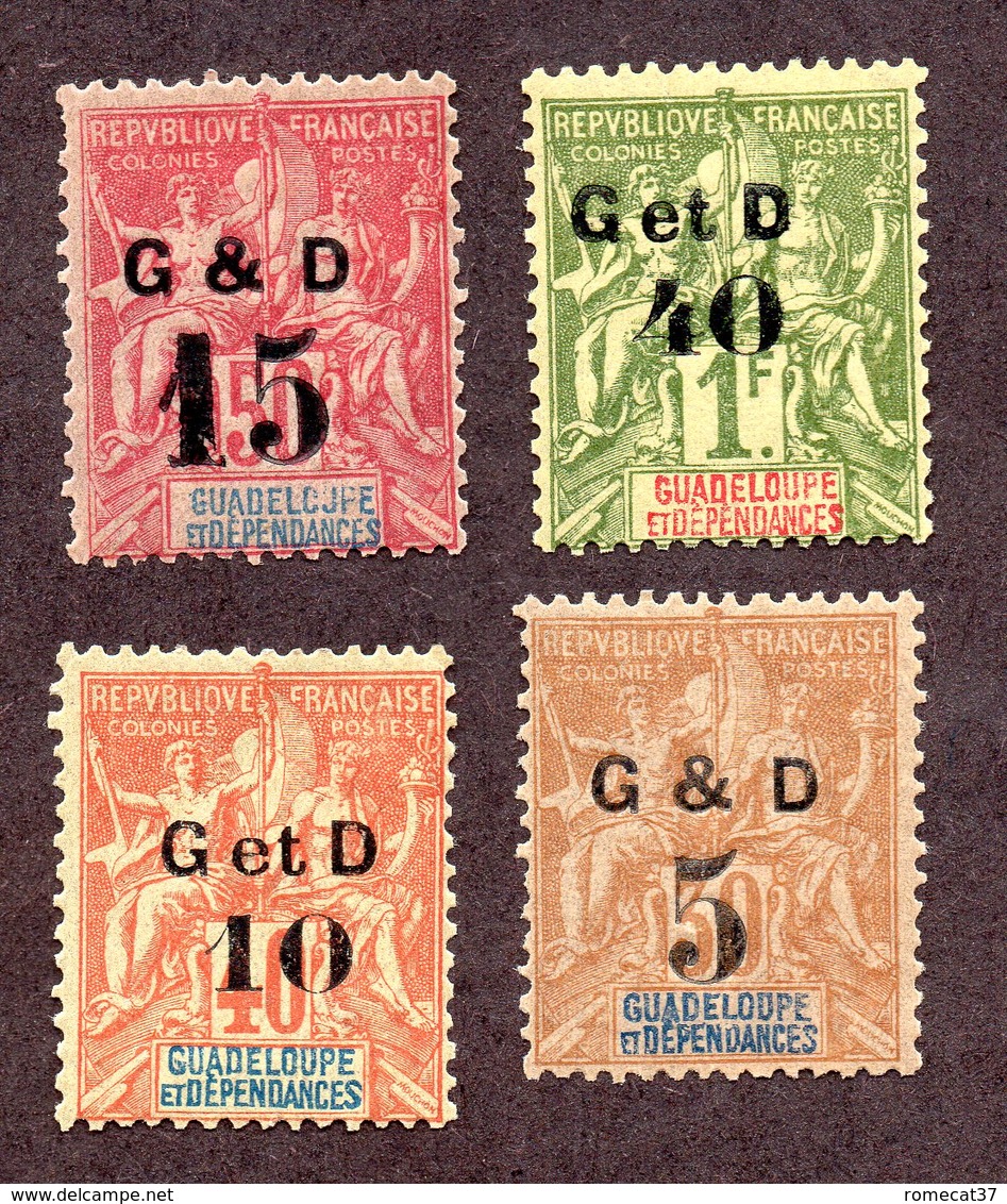 Guadeloupe N°45/48 N* TB  Cote 44 Euros !!! - Ungebraucht