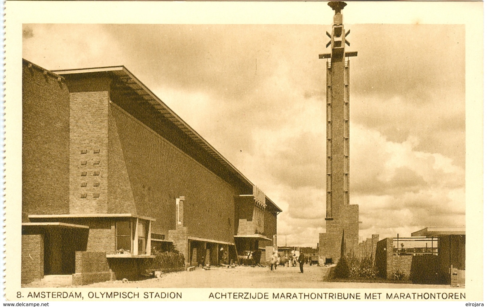 NETHERLANDS unused booklet with 12 Official Olympic postcards with perforation right side of the booklet is repaired