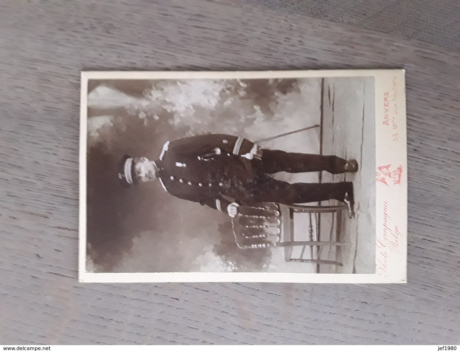 PHOTO COMPAGNIE BELGE AFMETINGEN 16,50 CM OP 10,50 CM - Guerre, Militaire