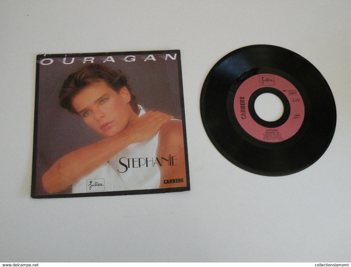 Stephanie - Ouragan - Irrésistible (1986) - (Vinyle 45 T) Carrère - Disco, Pop