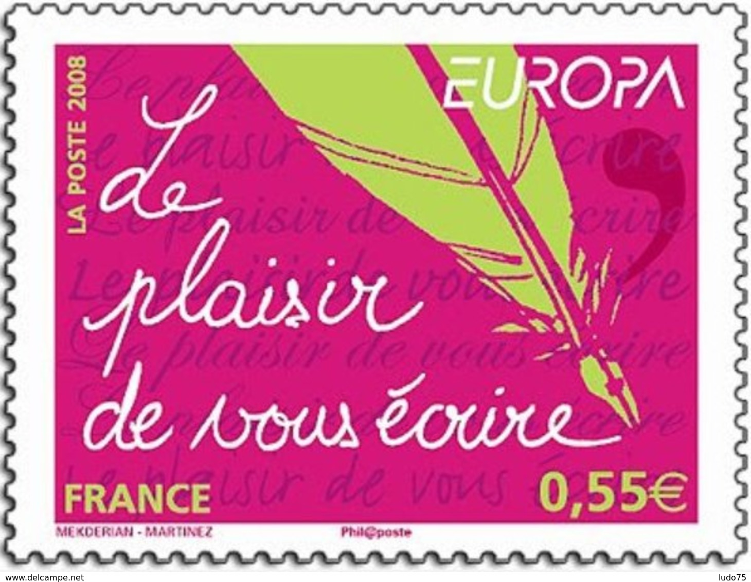 FRANCE FRANKREICH EUROPA CEPT 2008 Serie/set, Neuf/mint/ungestemp. ADHESIVE - 2008