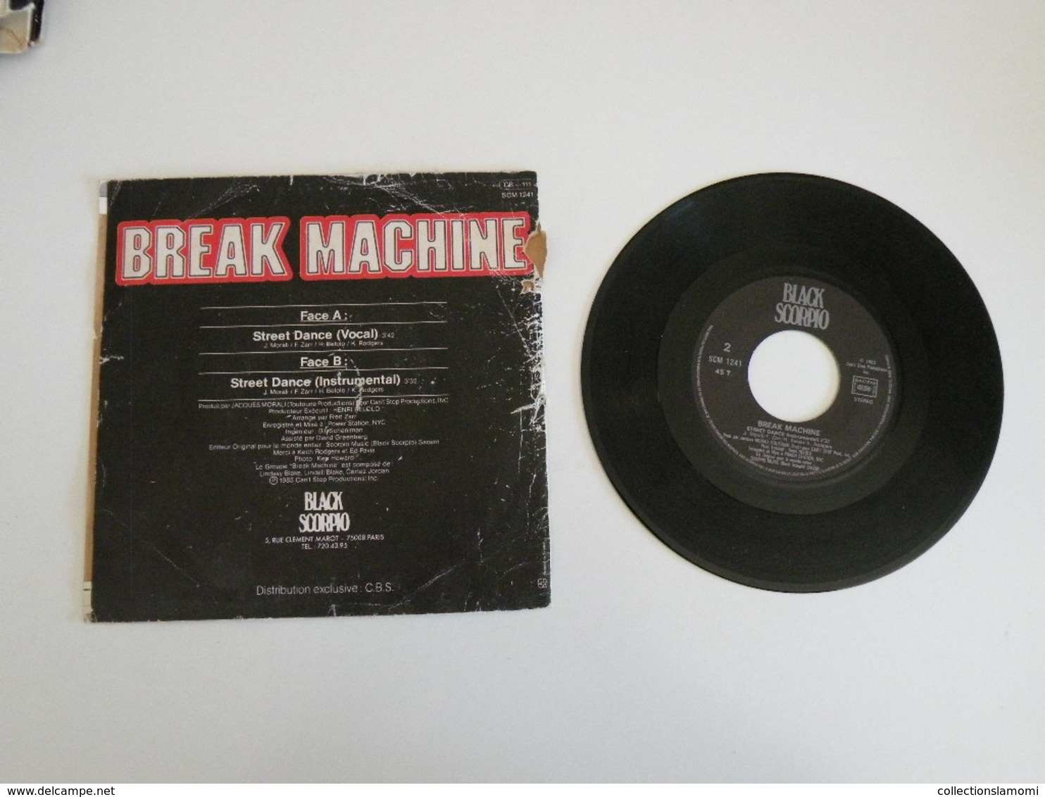 Break Machine - Street Dance (vocal) - Street Dance (instrumental) (1983) - (Vinyle 45 T) Black Scorpio - Dance, Techno En House