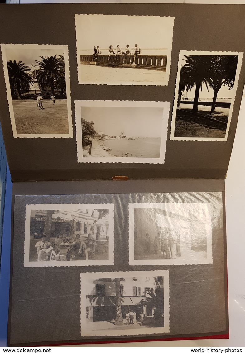 Album de + de 160 photos - CALVI ( Corse ) - Le Club Olympique - vers 1950 - Sport Plage Activité Homme Femme Avion