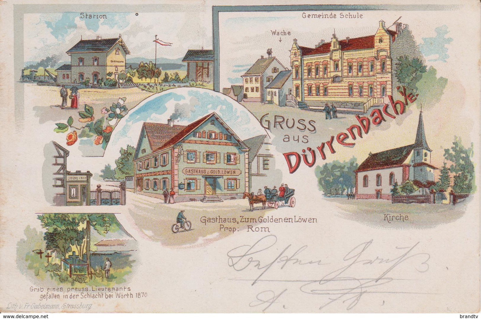 67  GRUSS AUS DURRENBACH   LITHOGRAPHIE - Autres & Non Classés