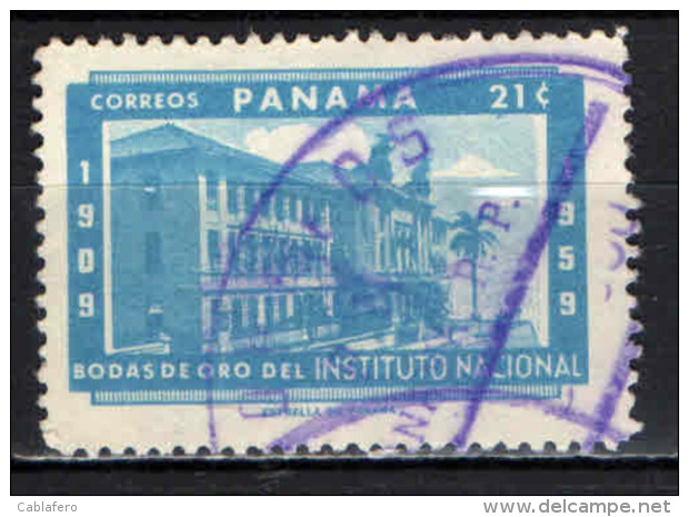 PANAMA - 1959 - CINQUANTENARIO DELL'ISTITUTO NAZIONALE - USATO - Panama