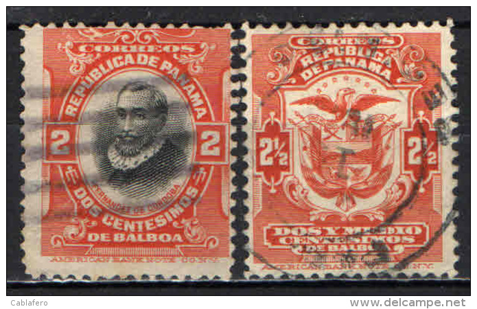 PANAMA - 1909 - FERNANDEZ DE CORDOBA E STEMMA - USATI - Panama