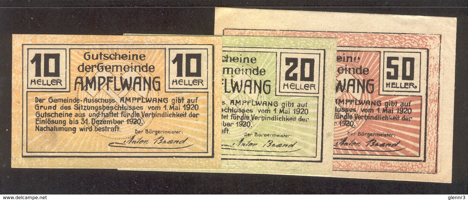 AUSTRIA NOTGELD 36 Ampflwang - Austria