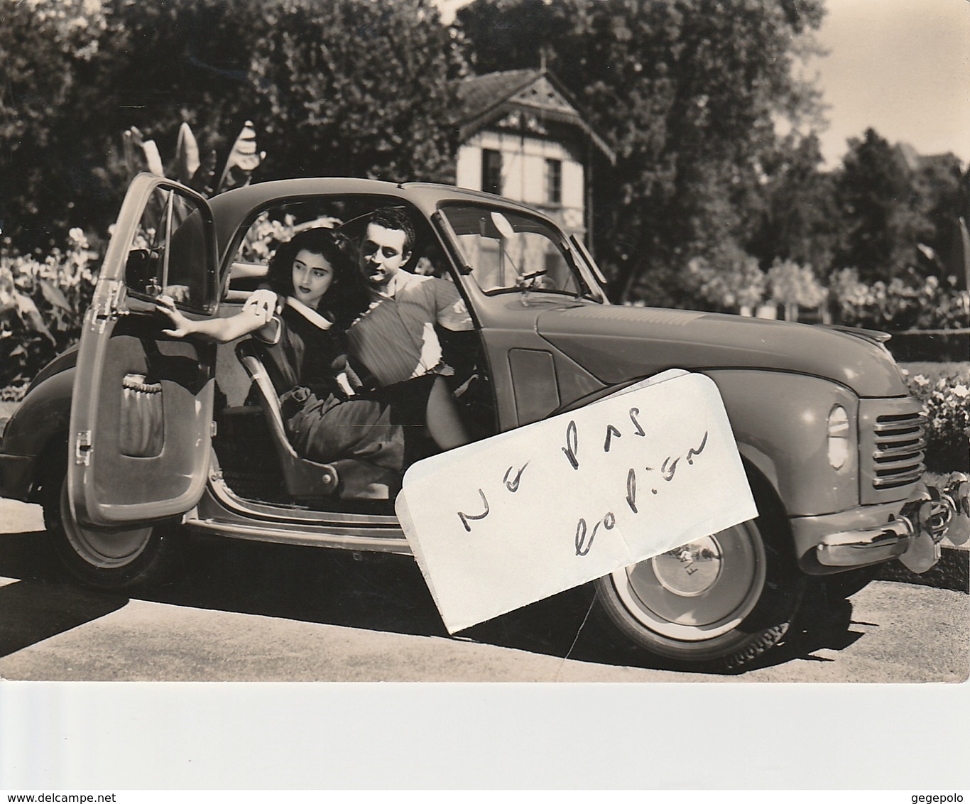 BERGAMO  - Couple D'amoureux Dans Une Fiat 500 En 1954 ( Carte-photo ) - Bergamo