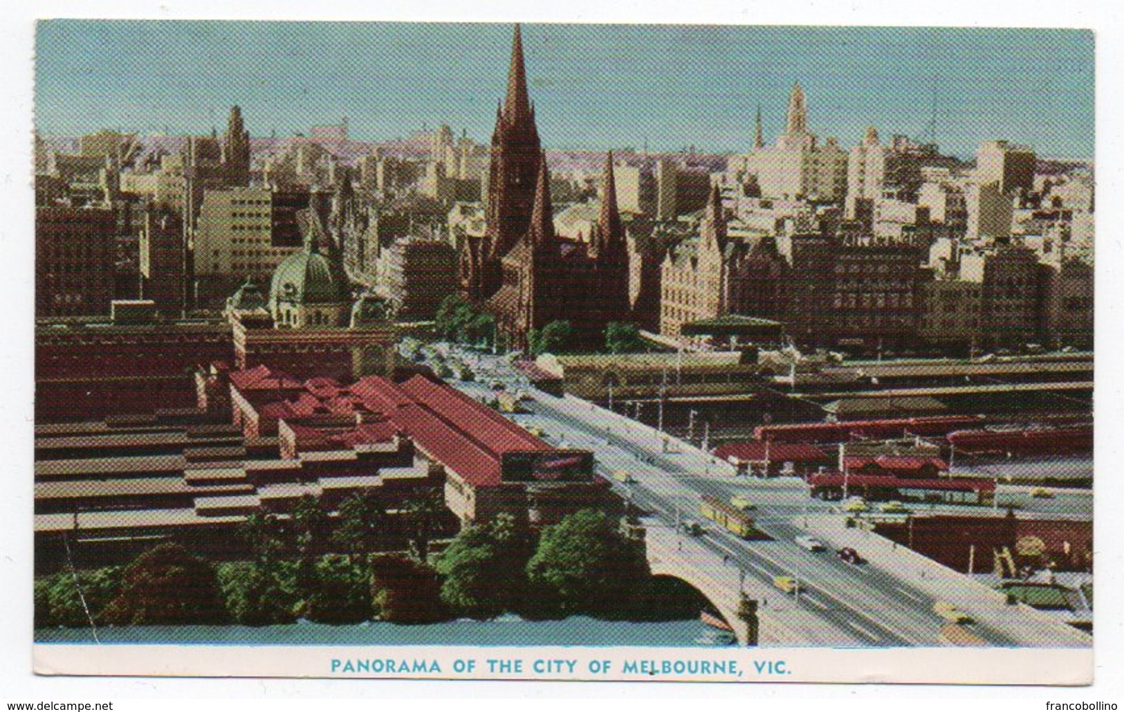 AUSTRALIA - PANORAMA OF THE CITY OF MELBOURNE / TRAIN / STATION - Melbourne