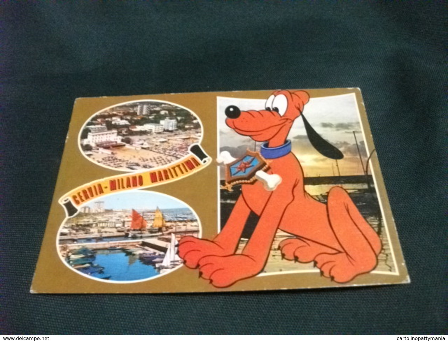 DISNEY PLUTO CANE DOG  CERVIA MILANO MARITTIMA  PIEGA - Altri & Non Classificati