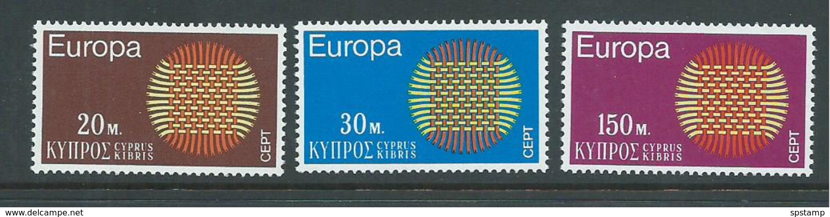 Cyprus 1970 Europa Sun Set 3 MNH - Nuovi