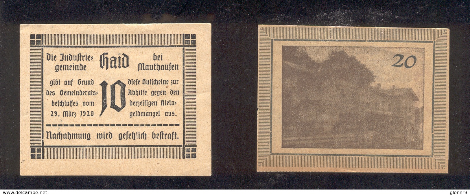 AUSTRIA NOTGELD 334 Haid Bei Mauthausen - Austria