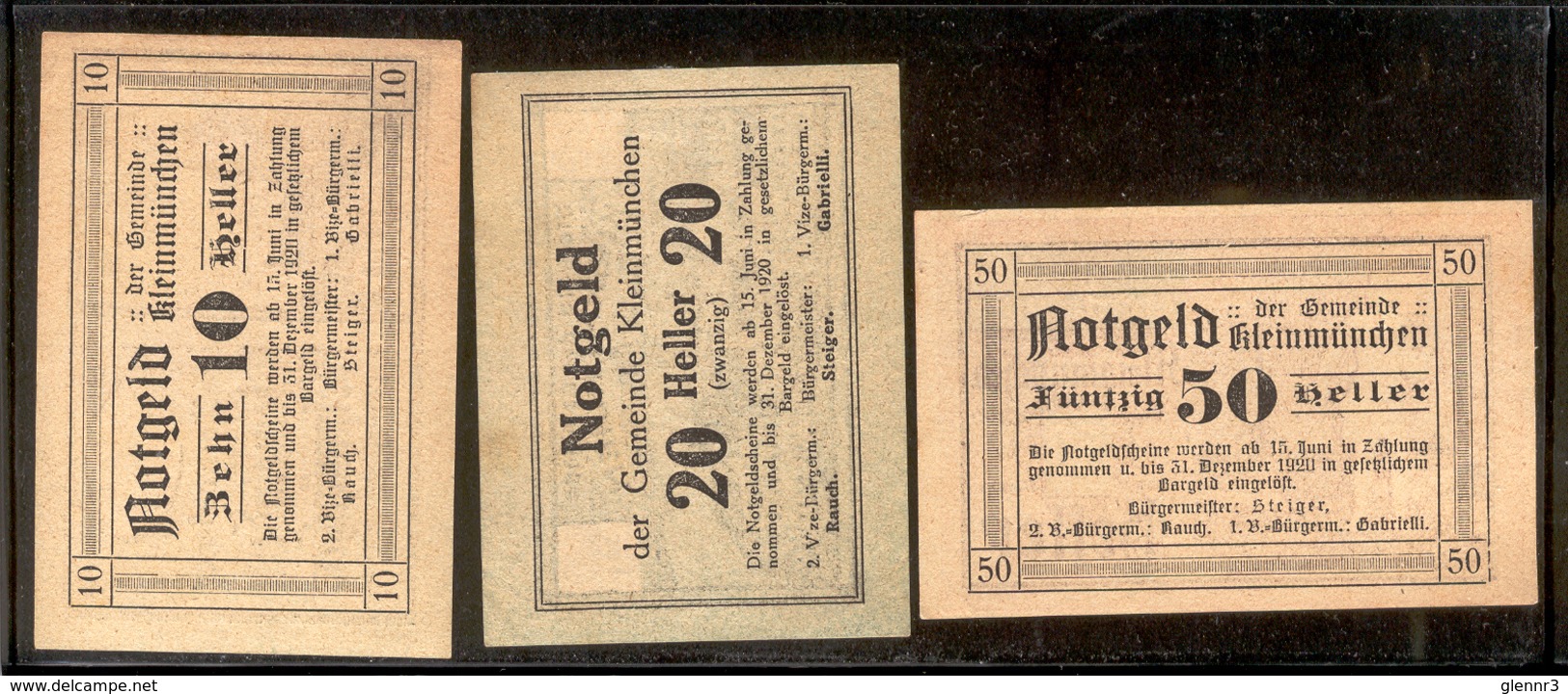 AUSTRIA NOTGELD 456 Kleinmuenchen Lot 1 - Austria