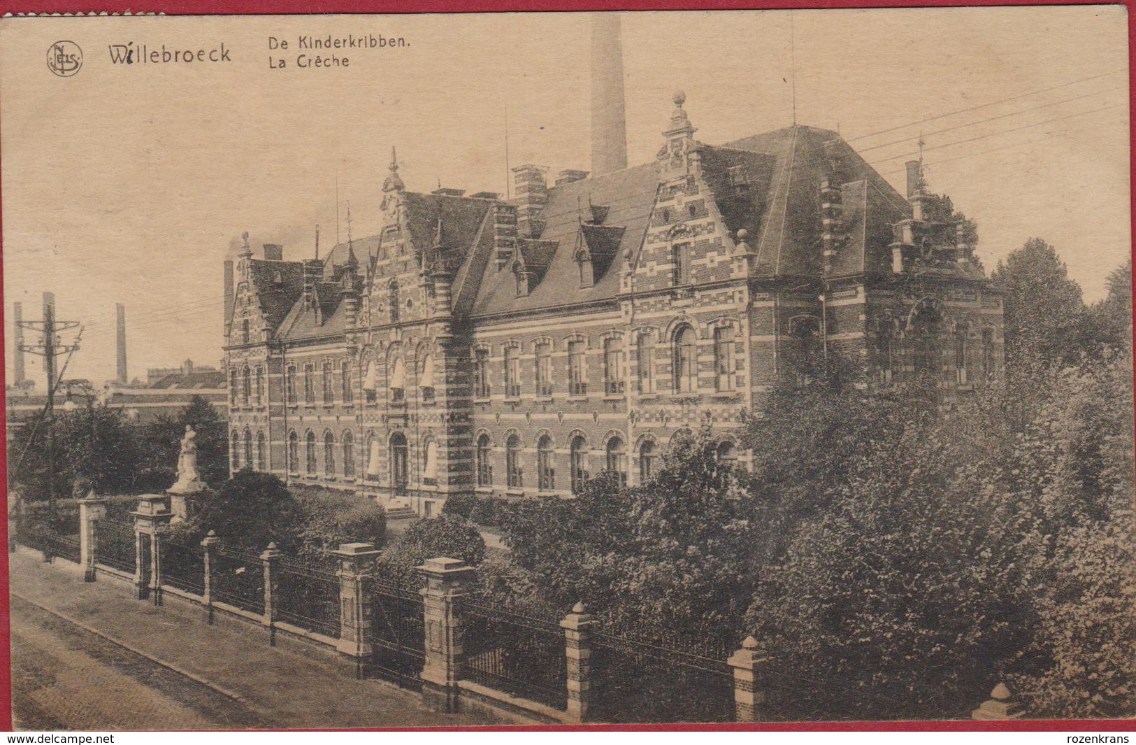 Willebroek Willebroeck De Kinderkribben La Creche (zeer Goede Staat) 1919 - Willebroek