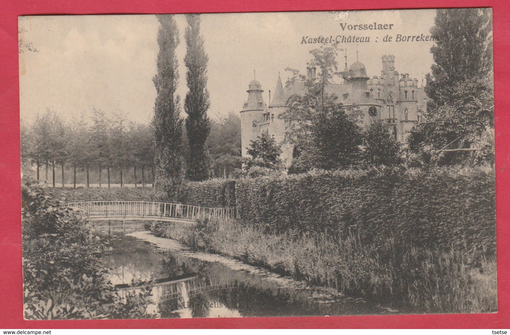 Vorselaar - Kasteel De Borrekens - 1923 ( Verso Zien ) - Vorselaar